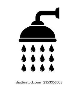 shower icon isolated on white background