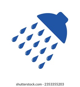 shower icon isolated on white background