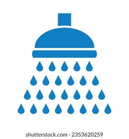 shower icon isolated on white background