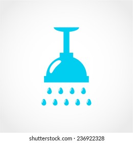 Shower Icon Isolated on White Background