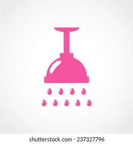 Shower Icon Isolated on White Background