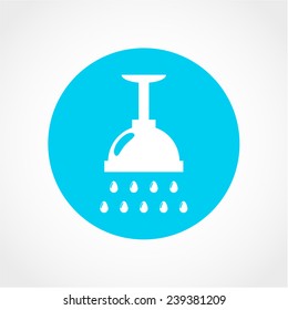 Shower Icon Isolated on White Background