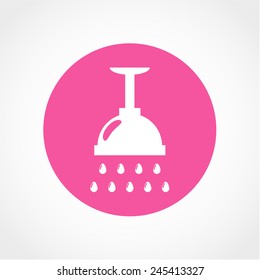 Shower Icon Isolated on White Background