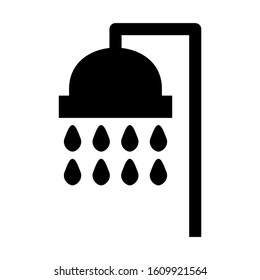 shower icon isolated sign symbol vector illustration - high quality black style vector icons
