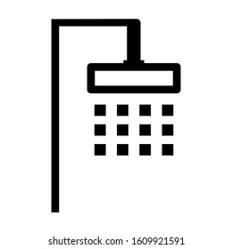 shower icon isolated sign symbol vector illustration - high quality black style vector icons
