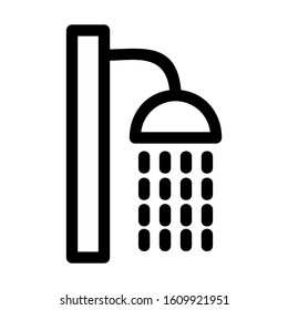 shower icon isolated sign symbol vector illustration - high quality black style vector icons
