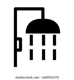shower icon isolated sign symbol vector illustration - high quality black style vector icons
