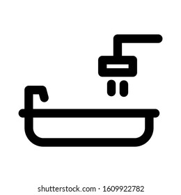 shower icon isolated sign symbol vector illustration - high quality black style vector icons
