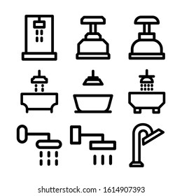 shower icon isolated sign symbol vector illustration - Collection of high quality black style vector icons
