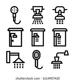 shower icon isolated sign symbol vector illustration - Collection of high quality black style vector icons
