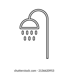 Shower icon in line style