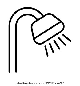 Shower Icon Logo Design Vector Template Illustration Sign And Symbol Pixels Perfect
