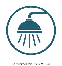 shower icon logo seal vector on white background
Vector stamp icon