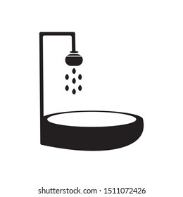 shower icon logo vector design