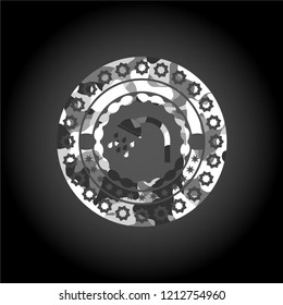 shower icon on grey camo pattern