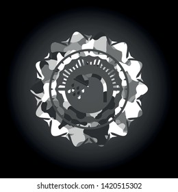 shower icon on grey camo texture
