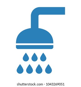 Shower icon on white background. Vector illustration