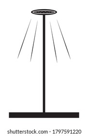
Shower icon on white background