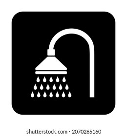 shower icon on white background