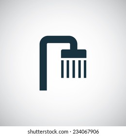 shower icon on white background 