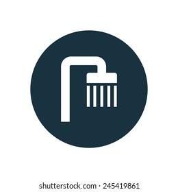 shower icon on white background 