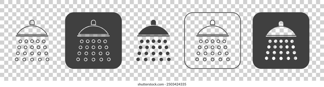 shower icon on a white background.