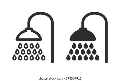 Shower  icon  on white background. Vector illustration.