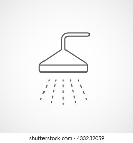 Shower Icon On White Background