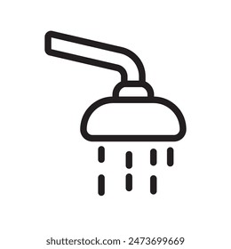 Shower Icon Perfect for Bathroom and Hygiene Themes