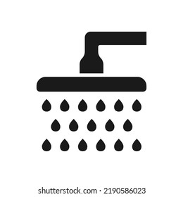 Shower Icon. Showered Vector illustration