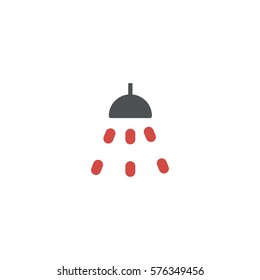shower icon. sign design