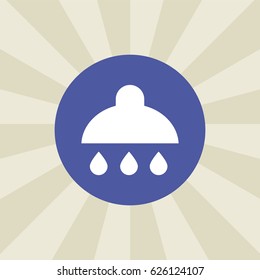 shower icon. sign design. background