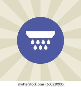 shower icon. sign design. background