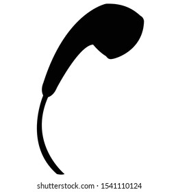 Shower Icon Silhouette. Vector Illustration. Flat Cartoon Style.