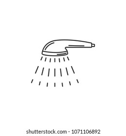 Shower icon. Simple element illustration. Shower symbol design template. Can be used for web and mobile on white background
