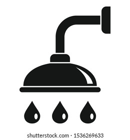 Shower icon. Simple illustration of shower vector icon for web design isolated on white background