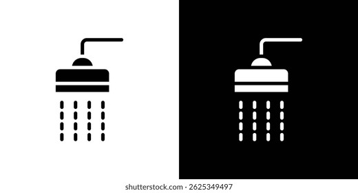 Ícone de chuveiro vetor de linha simples. Símbolo, logotipo.