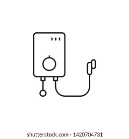 shower icon. Simple thin line, outline vector of Hotel Service icons for UI and UX, website or mobile application