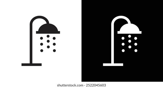 shower icon simple vector symbol