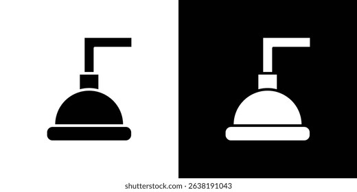 Shower icon in solid flat trendy design style.