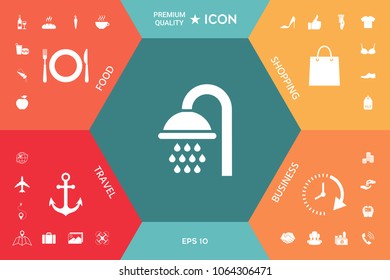 Shower icon symbol