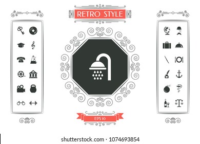 Shower icon symbol