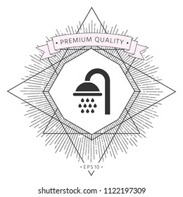 Shower icon symbol symbol