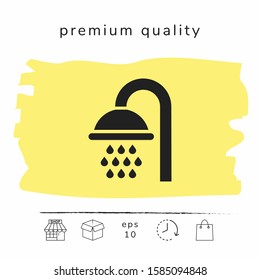 Shower icon symbol. Graphic elements for your design