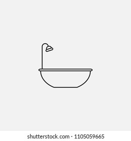 shower icon template design
