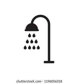 shower icon in trendy flat design 