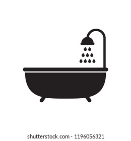 shower icon in trendy flat design 