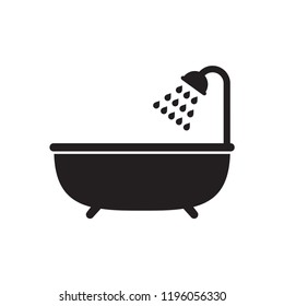 shower icon in trendy flat design 