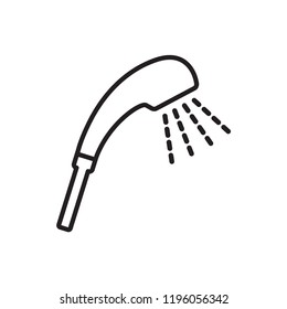 shower icon in trendy flat design 