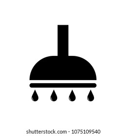 Shower icon in trendy flat style isolated on white background. Shower icon page symbol for your web site design app, UI. Vector illustration.